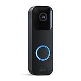 Blink Video Doorbell | Audio bidireccional, vídeo HD, gran autonomía, detección de movimiento, notificaciones de timbre en la app, compatible con Alexa (negro)