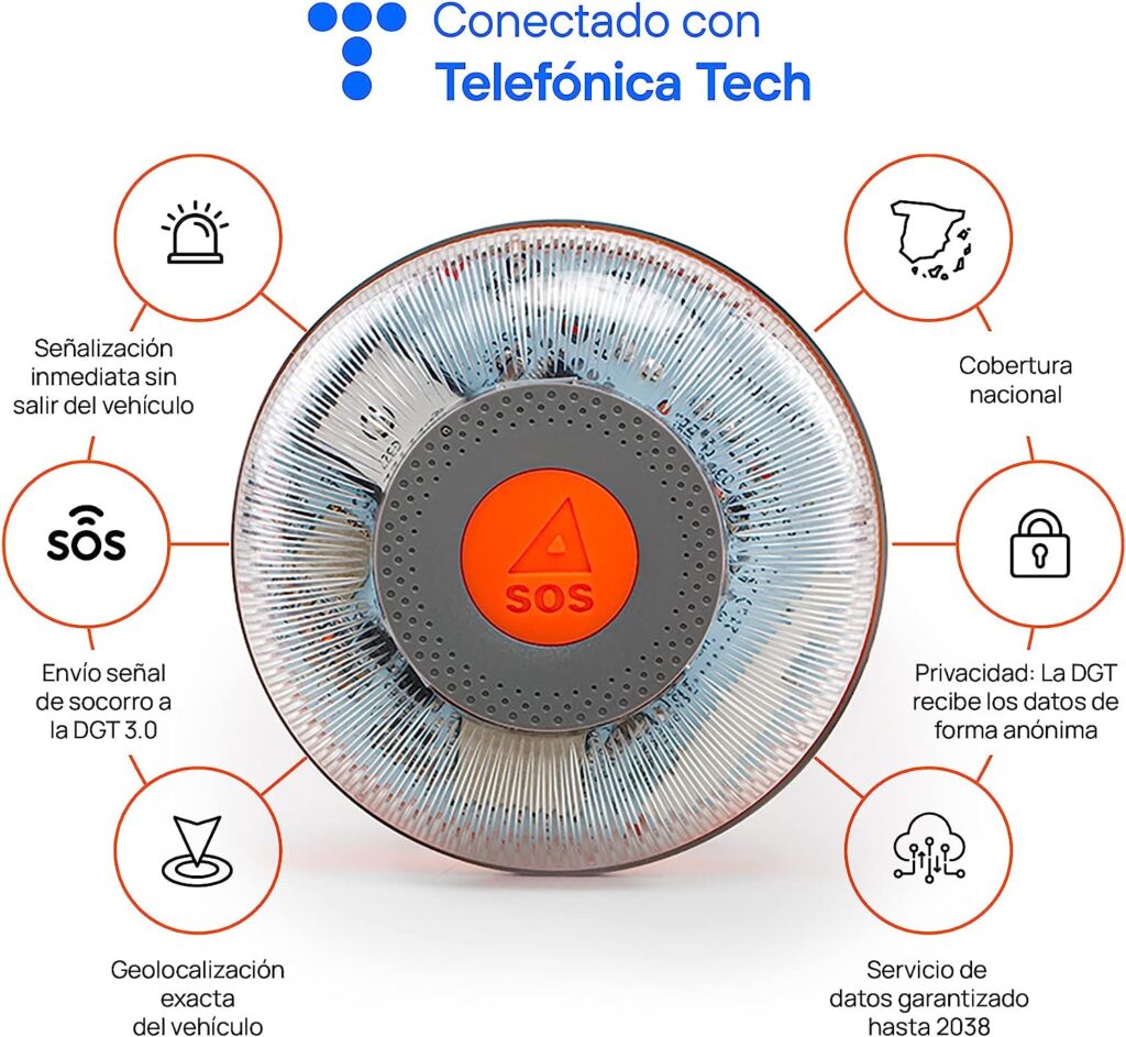 FlashLED SOS Conectado con Telef&oacute;nica Tech